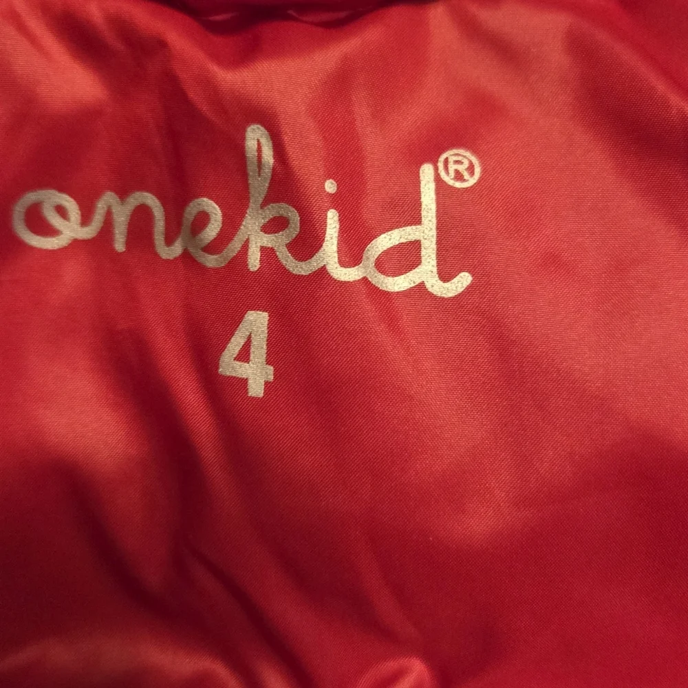 Onekid The Road Coat Red & Gray Winter Car Seat Coat -  Boys / Toddler 4T EUC